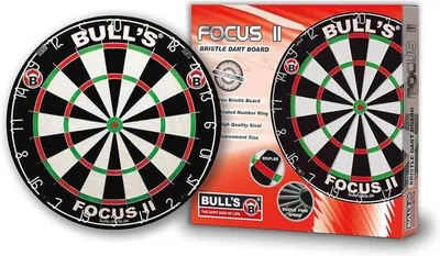 Produktbild von Famanu Dartboard 45,5 cm - Schwarz/Weiß/Rot/Grün