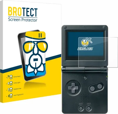 Produktbild von BROTECT Schutzglas für Nintendo Gameboy Advance GBA SP Schutzfolie Panzer Folie Glas Display Schutz klar