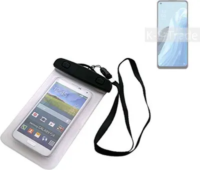 Produktbild von K-S-Trade Schutz Hülle Handy Hülle Kompatibel mit Oppo Reno7 A 5G Beach Bag wasserdicht 16cm x 10cm Schutzhülle Staub Sand Flachwasser Beachbag