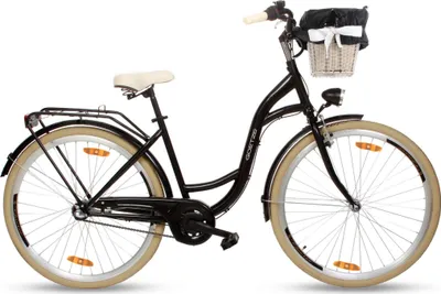 Produktbild von Goetze Style 28 Zoll Citybike, 3-Gang Shimano Nabenschaltung, Tiefeinstieg mit Rücktrittbremse, Damenfahrrad mit Korb