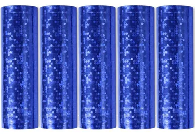 Produktbild von Blaue Luftschlangen, 5 Rollen, ca. 19 m Gesamtlänge, 0,037 m Breite
