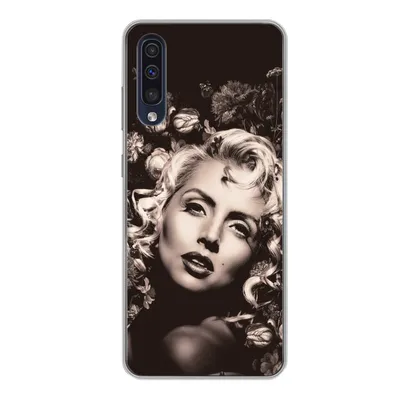 Produktbild von MuchoWow® Handyhülle Schutzhülle Hülle für Samsung Galaxy A50 Frau - Blumen - Schmetterling Silikon Softcase Handy Hülle - Mobiltelefonhülle