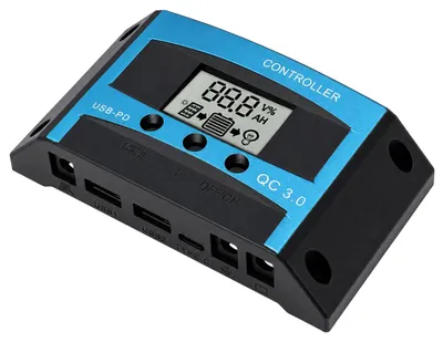 MPPT Solar-Laderegler 12V/24V 100A Dual-USB LCD