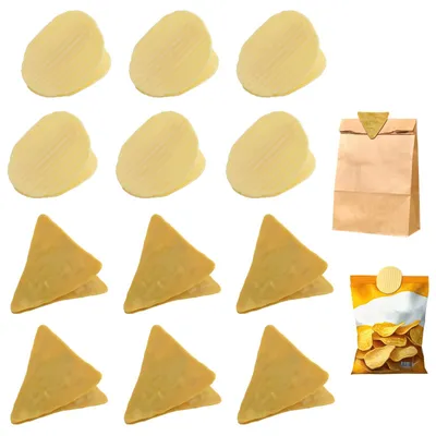 12 Kartoffel-Clips für Snackbeutel, lustig, wiederverwendbar