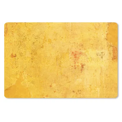 Produktbild von MuchoWow® Mauspad Mousepad Wand - Gelb - Stein 27x18 cm - Mousepads - Maus Mat - Pad - Mausunterlage - Büroartikel - Desk Matten
