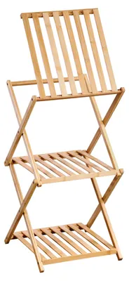 Produktbild von KESPER Klappregal mit 3 Ebenen 39 X 32 X 67 cm Bambus 19429