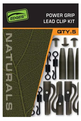 Image de Fox Edges Naturals Power Grip Lead clip kit x 5 Accessoires Carpe