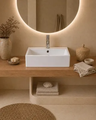 Immagine prodotto di Lavabo 53x41 Daly rettangolare in Vetroceramica bianco lucido