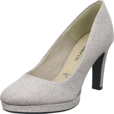 Produktbild von Tamaris 1-22408-24 Damen Plateau Pumps High Heel, Größe:38 EU, Farbe:Silber