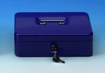 Produktbild von Geldkassette Größe 4 blau Packung mit 10 Stück