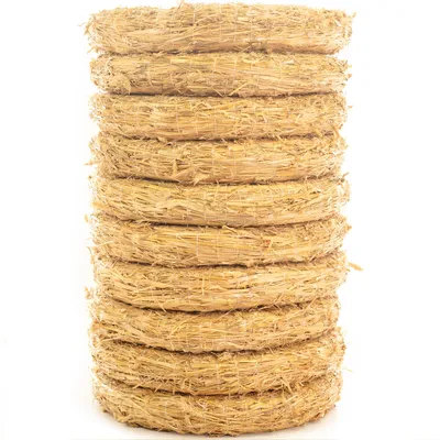 Produktbild von 10er Set Strohrömer, Durchmesser 35 cm, Stärke 6 cm