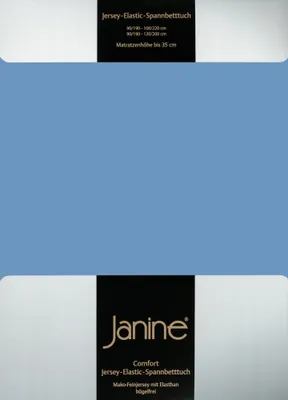 Produktbild von Janine JERSEY Spannbetttuch 5007 100 X 200 blau