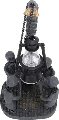 Obrázek produktu pro Čtyři lebky LED světla ornament, lebka ornament, Halloween LED světlo ornament, Halloween pryskyřice dekorace, Halloween lebky lampa, pryskyřice lebka socha