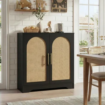Produktbild von Sideboard Kommode Anrichte Aufbewahrungsschrank  Schwarz