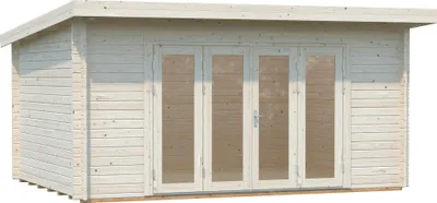 Produktbild von Palmako Gartenhaus Lea 14,2 m² - 44 mm Transparent tauchimprägniert