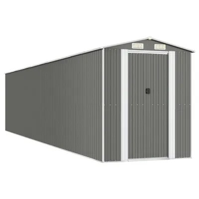 Obrázok produktu pre vidaXL Prístrešok na náradie svetlosivý 192x938x223 cm pozinkovaná oceľ