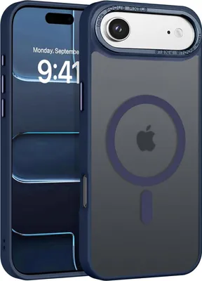 Produktbild von Handyhülle für iPhone Air Hülle MagSafe kompatibel mit Metall Kamerarahmen Magnet Case TPU Kantenschutz