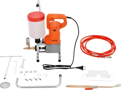 Obrázok produktu pre Elektrický injektážny stroj na epoxidovú živicu – vysokotlaková injektážna pumpa – 720 W – 220 V (EÚ) – systém pre jednozložkové materiály – injektáž hlbokých trhlín – hydroizolačná tesniaca technológia
