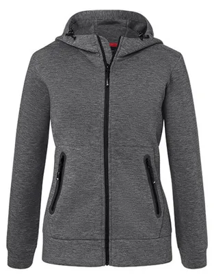 Produktbild von James and Nicholson - Jacke mit Kapuze für Damen LT2356 (XXL) (Dunkel meliert)