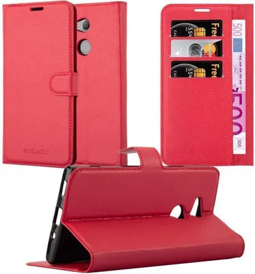 Produktbild von Cadorabo Hülle für Sony Xperia XA2 ULTRA Schutz Hülle in Rot Handyhülle Etui Case Cover Magnetverschluss