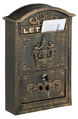 Image de Boîte aux lettres vintage avec serrure - Boîte postale nostalgique