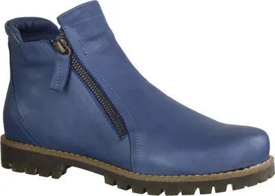 Produktbild von Andrea Conti 0344818111 Damen, Kurzschaftstiefelette, Leder, Blue, Wechselfußbet - Damenschuhe Modische Stiefelette / Boots, Blau, leder, absatzh&oumlhe: 15 mm