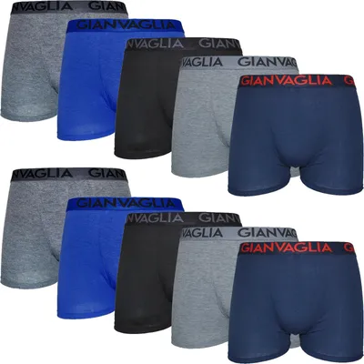 Produktbild von 10er Pack Boxershorts Herren Baumwolle Gr. S uni 023