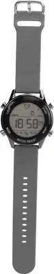 Zdjęcie produktu dla Zegarek cyfrowy z chronografem WR50m wodoodporny świecący duży płócienny sport outdoorowy dla mężczyzn szary
