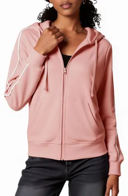 Image de Sweat à capuche pour femmes - Sweat de sport - Rose uni