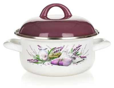 Image de Cocotte en émail LAVENDER 18 cm, 1,4 l