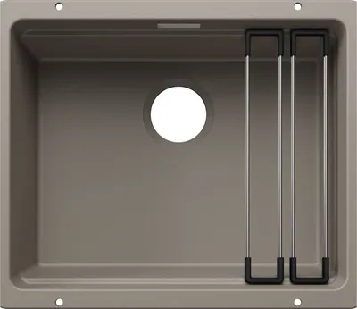 Produktbild von BLANCO ETAGON 500-U für Farbige Komponenten Einbauspüle SILGRANIT tartufo ab 60 cm ohne Ablauffernbedienung, mit Zubehör - inkl.