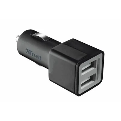 Produktbild von Trust USB-Universal-Kfz-Doppelladegerät (2x 12 Watt) für Smartphone und Tablet