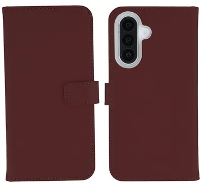 Zdjęcie produktu dla Etui Selencia z prawdziwej skóry do telefonu Samsung Galaxy A27 (5G) - kolor burgundzki