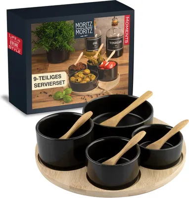 Produktbild von Moritz & Moritz 4x Dipschalen schwaz rund
