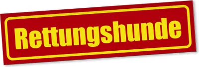Produktbild von PantherPixel Rettungshunde Magnetschild Auto Rettungshundestaffel Magnetfolie Geschenkidee 45 x 12 cm REFLEKTIEREND