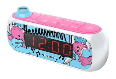 Produktbild von Muse M-167 KDB, Uhr, Digital, FM, MW, LED, 2,29 cm (0.9"), Rot