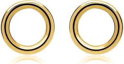 Produktbild von lanii Ohrstecker Kreis Sterlingsilber (Gold)