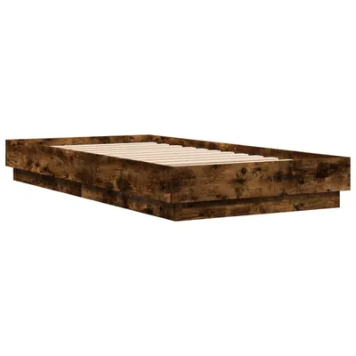 Obrázok produktu pre Posteľný rám bez matraca dymový dub 90x190 cm kompozitné drevo