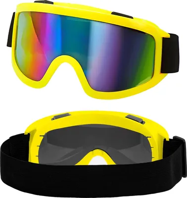 Produktbild von Retro Ski Brille in Neon Farben - 80er Jahre Brille Grün