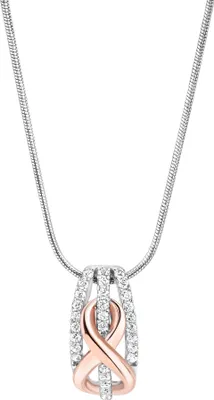 Produktbild von Zeeme Silber Halskette 925/- Sterling Silber 42+5cm weiß Zirkonia weiß 500245321-1