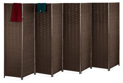 Immagine prodotto di Paravento - Paravento divisorio - 8 pannelli - 170 x 320 cm - Pieghevole - Marrone