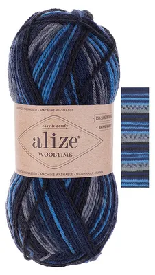 100g Sockenwolle Alize Wooltime Seemannsgarn