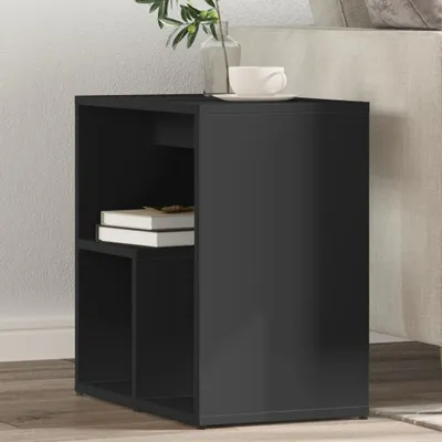 Produktbild von Design Beistelltisch Schwarz 50x30x50 cm Holzwerkstoff, Beistelltische 2024 Neu