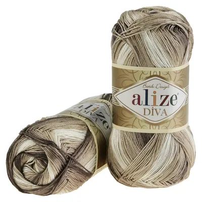 100g Strickgarn ALIZE DIVA BATIK Farbverlauf Häkelgarn Wolle Stricken Häkeln