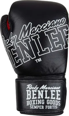Obrázok produktu pre Kožené boxerské rukavice ROCKLAND Black/White 10 oz BENLEE