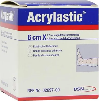 Produktbild von Acrylastic 6 cmx2,5 m Binden 1 St