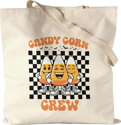 Produktbild von Candy Corn Crew Jutebeutel Geschenkidee Halloween Party Süßigkeiten Herbst