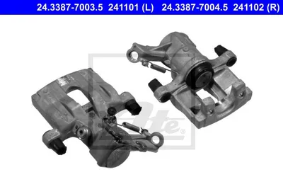 Produktbild von ATE Bremssattel Hinten Links für OPEL Vectra C Limousine (Z02) Ø38mm 24.3387-7003.5