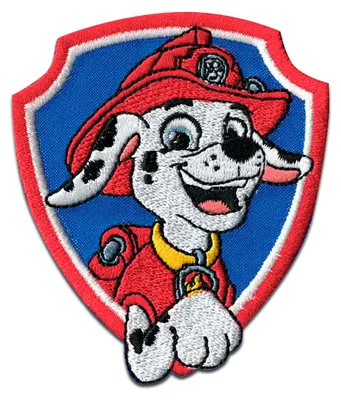 Obrázek produktu pro Comercial Mercera Paw Patrol Marshall Kids - nášivka, nažehlovací, nažehlovací, nášivka, nášivka, k nažehlení, velikost: 6,8 x 6 cm
