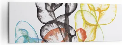 Produktbild von Bild auf Leinwand - Leinwandbild - Einteilig - Blumen Abstraktion Surrealismus - 160x50cm - Wand Bild - Wanddeko - Wandbilder - Leinwanddruck - Bilder - Wanddekoration - Leinwand bilder AB160x50-4444